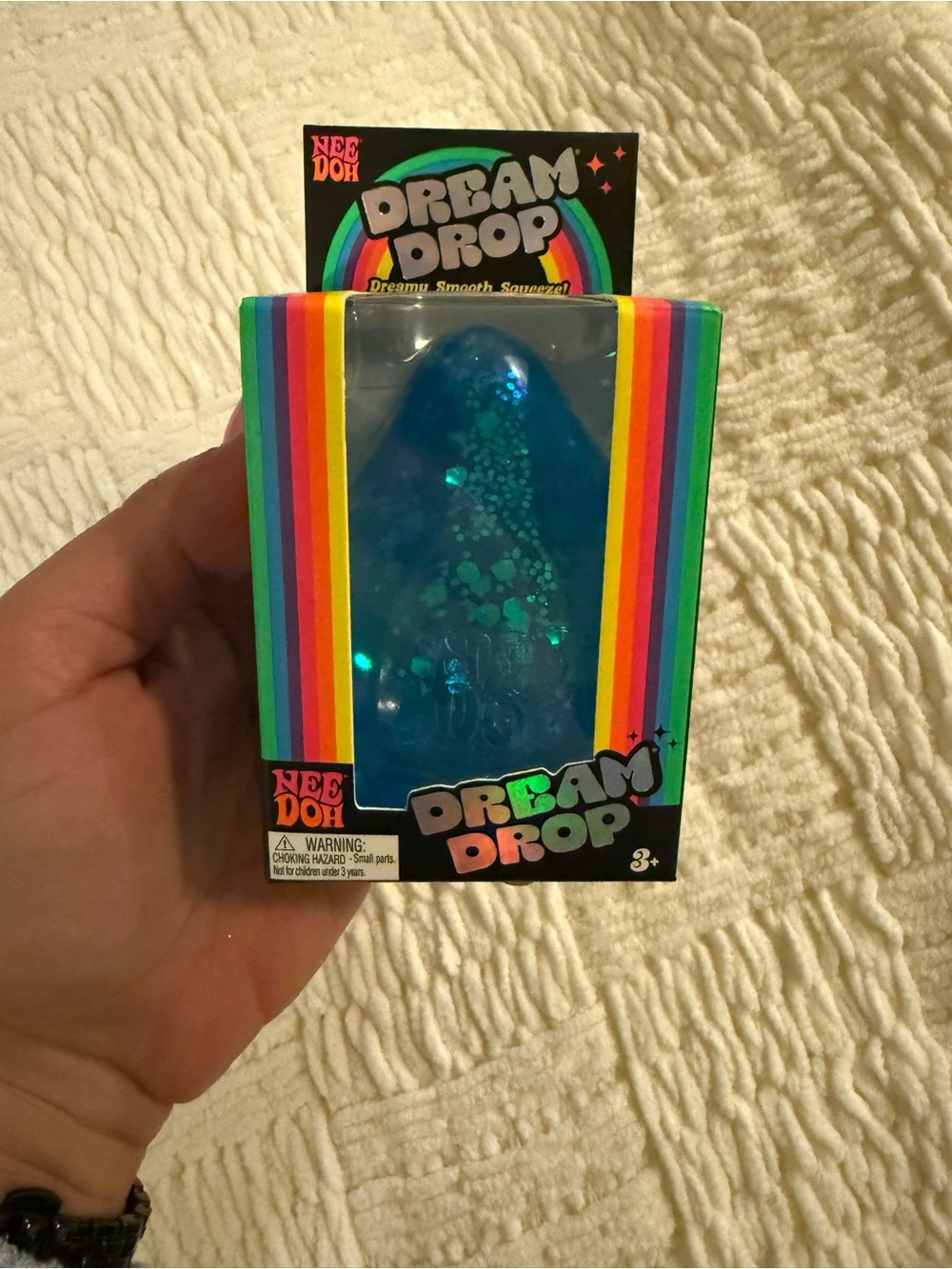 NeeDoh Dream Drop Glitter, Blue